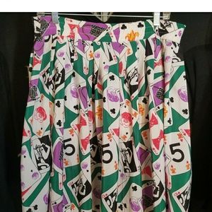 ♠️♥️♦️♣️Vintage card skirt.♣️♦️♥️♠️